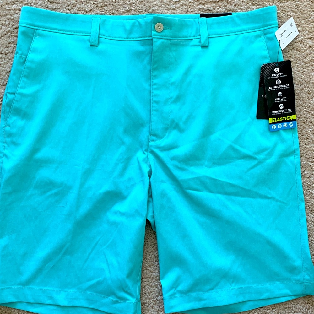 NWT! Men’s PGA Tour MotionFlux 360 Teal Shorts
